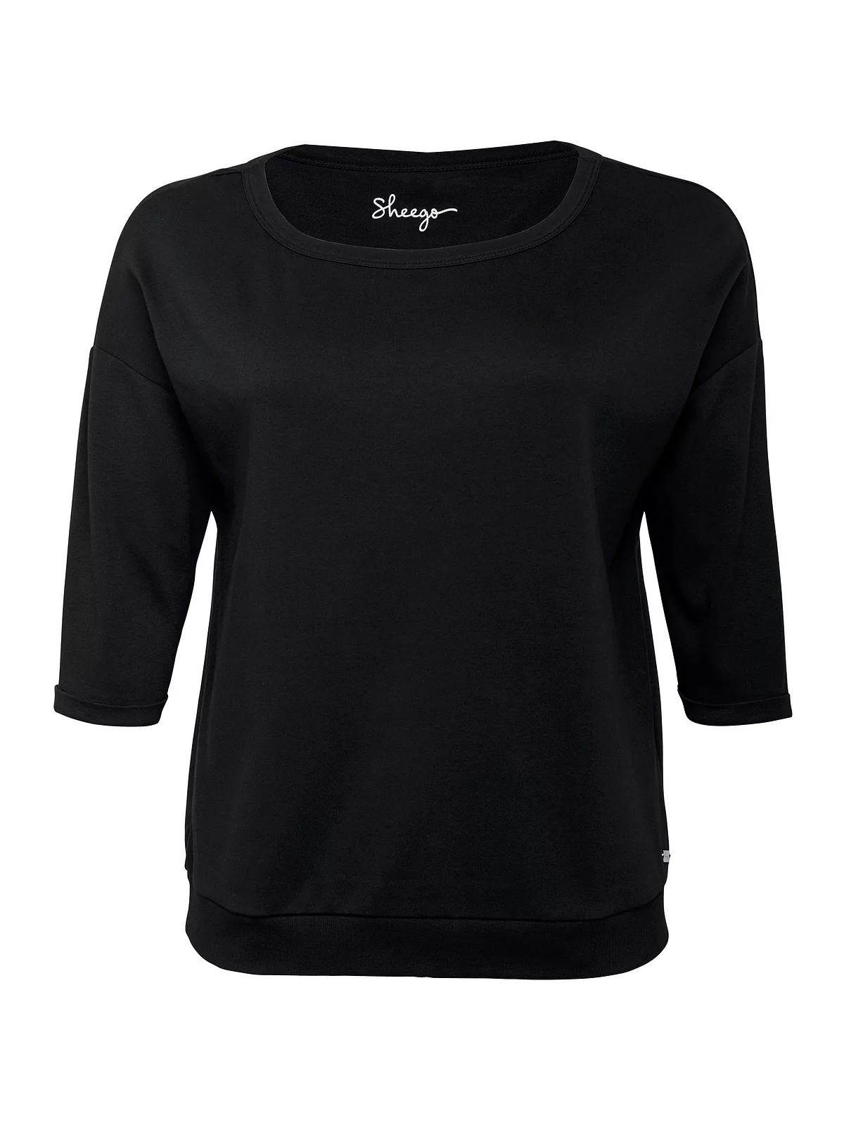 Sheego Sweatshirt "Große Größen", mit 3/4-Arm und Rundhalsausschnitt günstig online kaufen