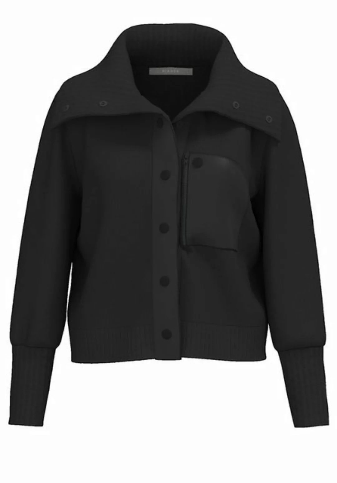 bianca Strickjacke SAMIRIS in grobem Strick mit Details in Nylon-Optik günstig online kaufen