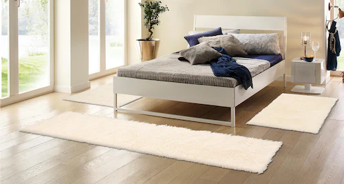 my home Bettumrandung »Elif«, (3 tlg.), original griechischer Flokati, Läuf günstig online kaufen