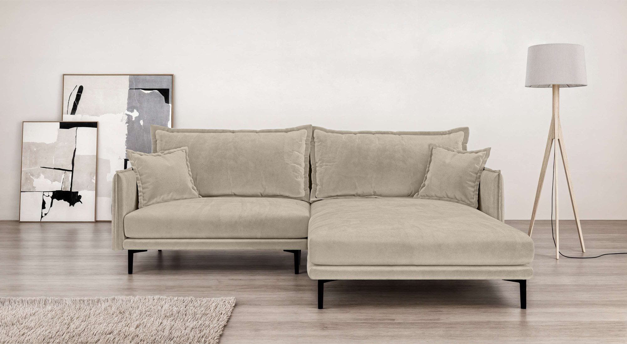 INOSIGN Ecksofa "ALEXANDRIA mit Recamiere rechts oder links bestellbar, mod günstig online kaufen