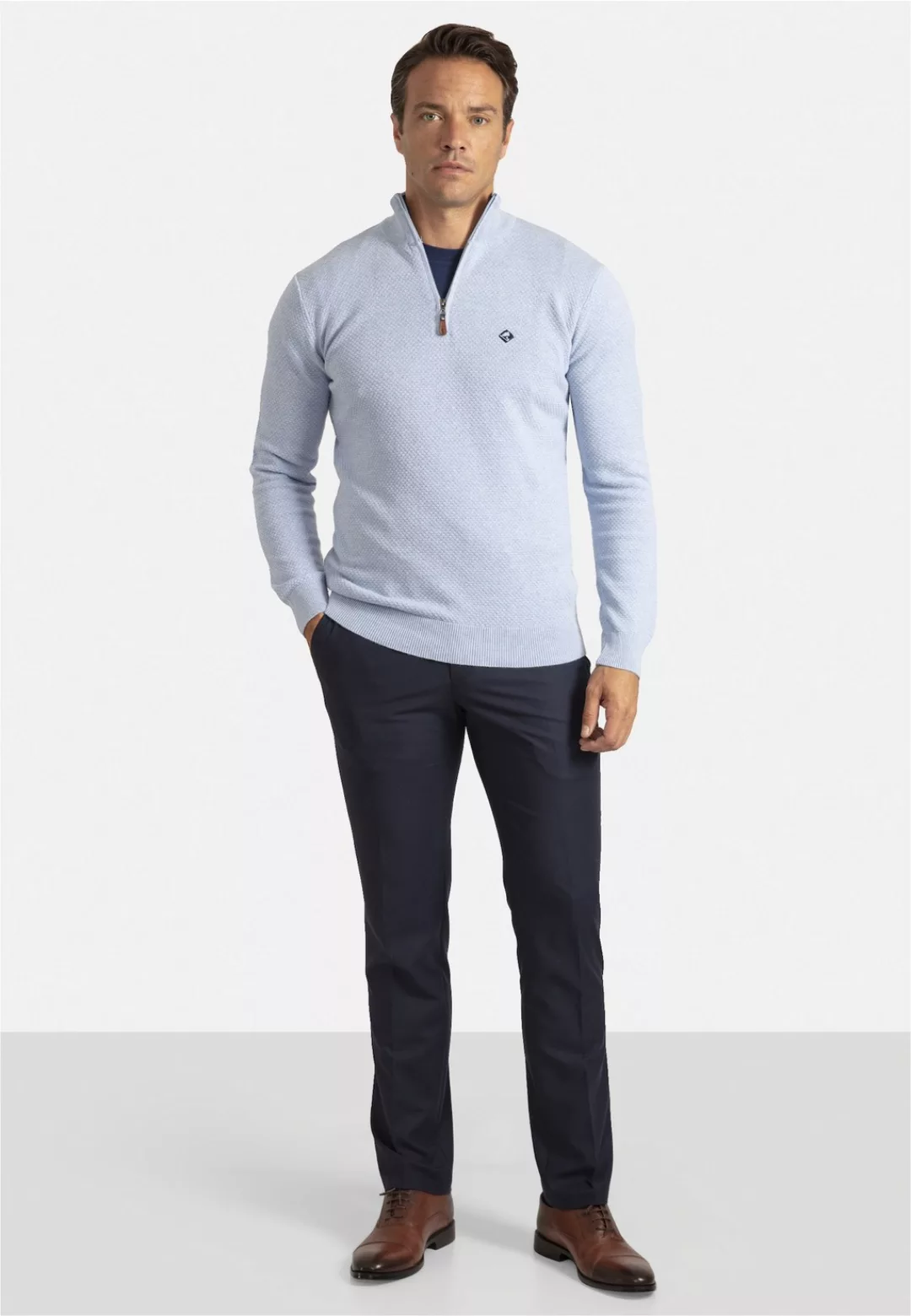 SIR RAYMOND TAILOR Strickpullover "Sochi", mit stilvollem Half-Zip günstig online kaufen