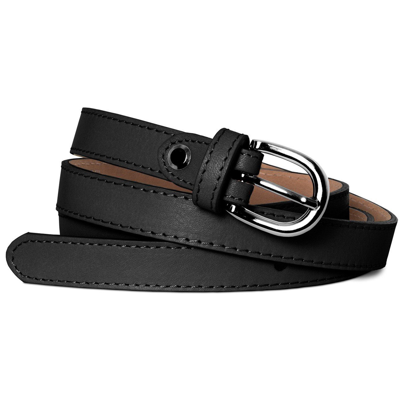 Caspar Taillengürtel GU273 aus echtem Leder günstig online kaufen