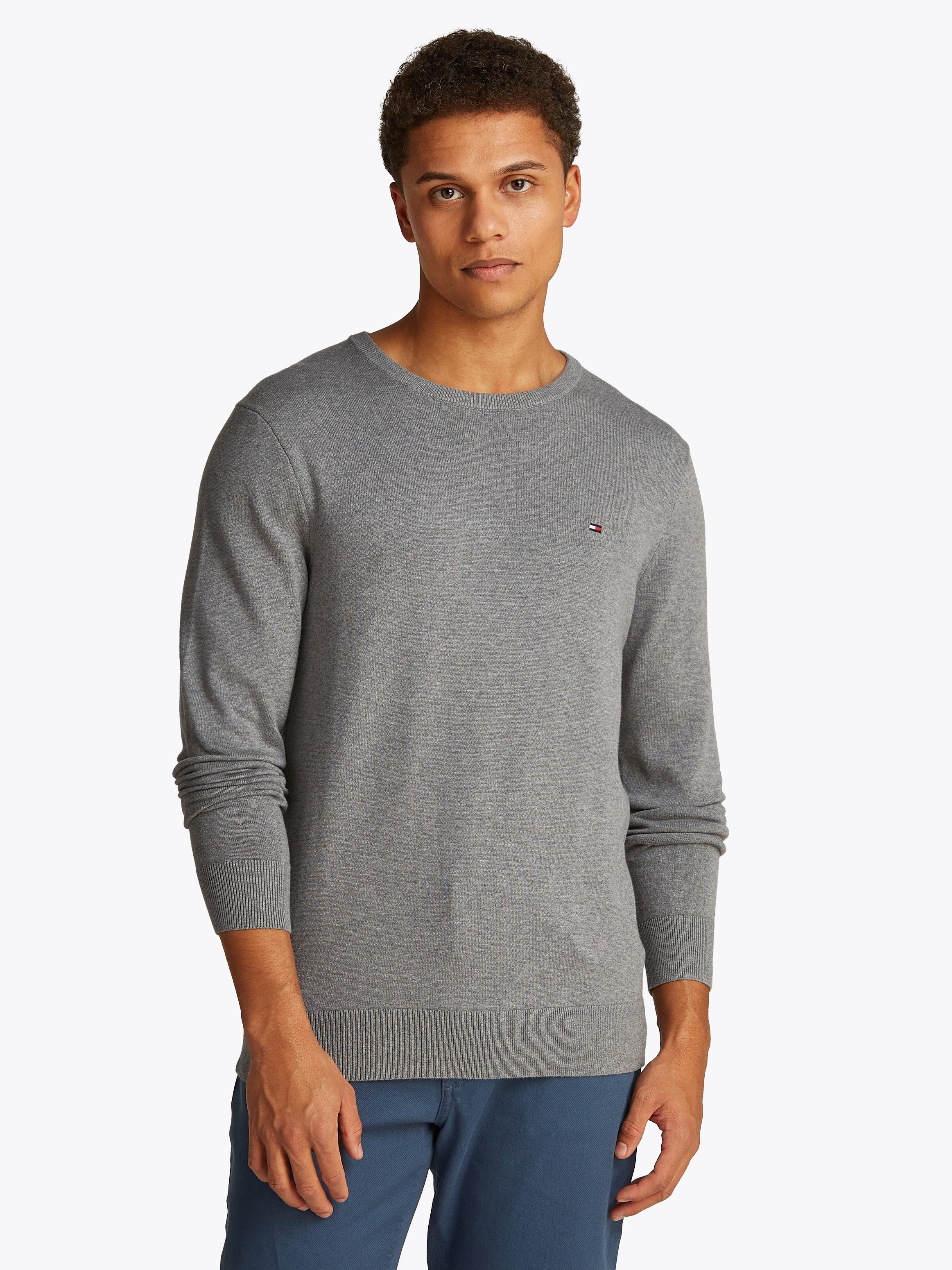 Tommy Hilfiger Rundhalspullover ESSENTIAL COTTON CREW günstig online kaufen