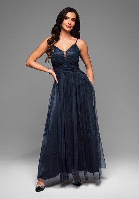 OMBRE Abendkleid Elegantes Abendkleid mit fließendem Tüllrock günstig online kaufen