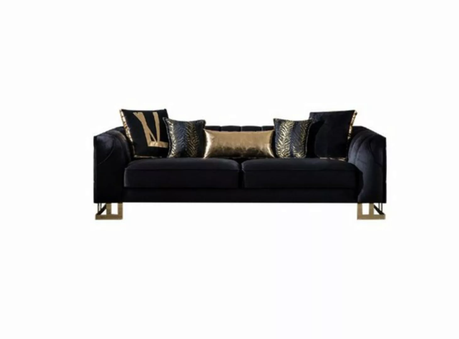 JVmoebel Sofa Polsterung Leder Big Sofas Textil Neu Design Sofa Couch 3 Sit günstig online kaufen