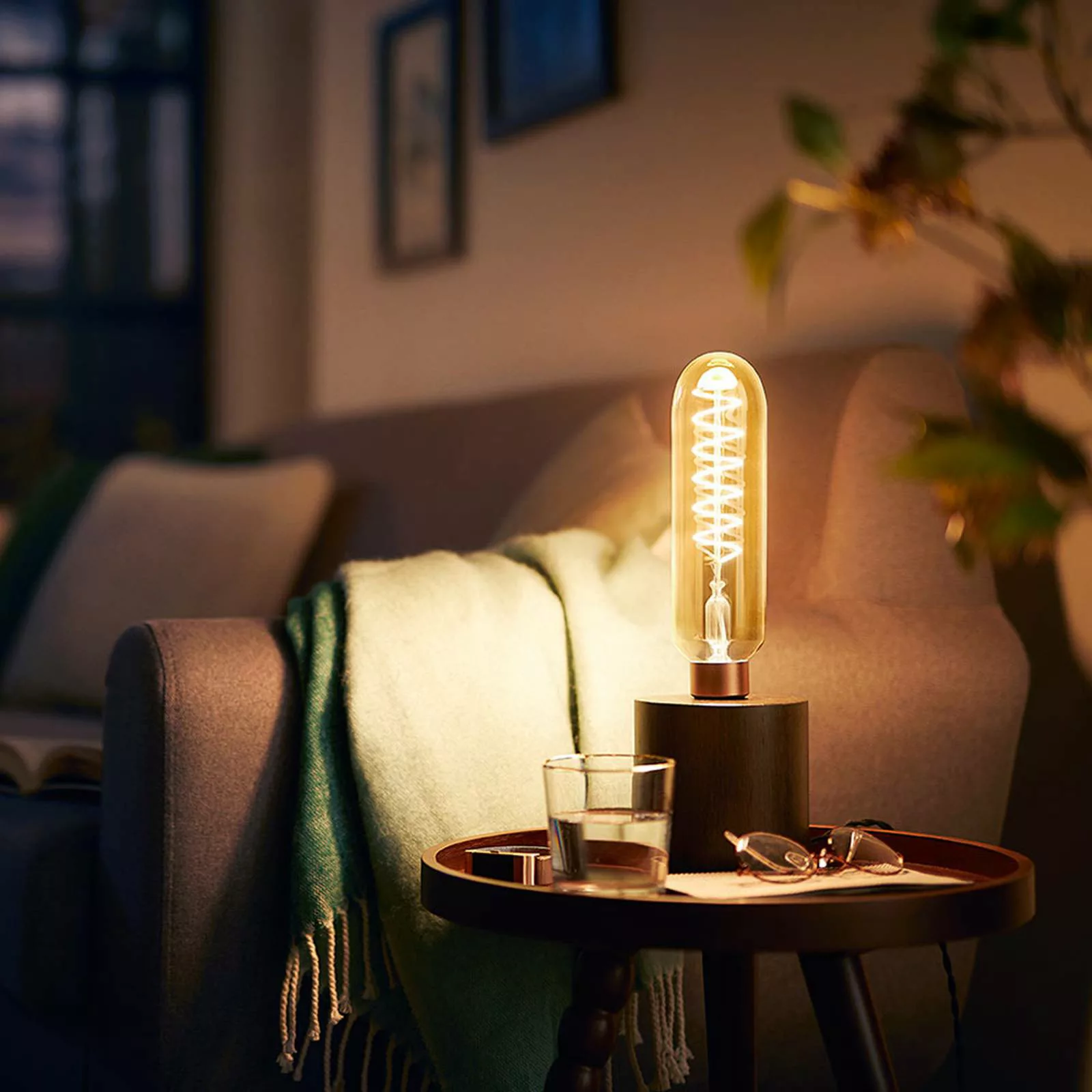 Philips E27 Giant LED-Röhrenlampe 7W gold dimmb. günstig online kaufen
