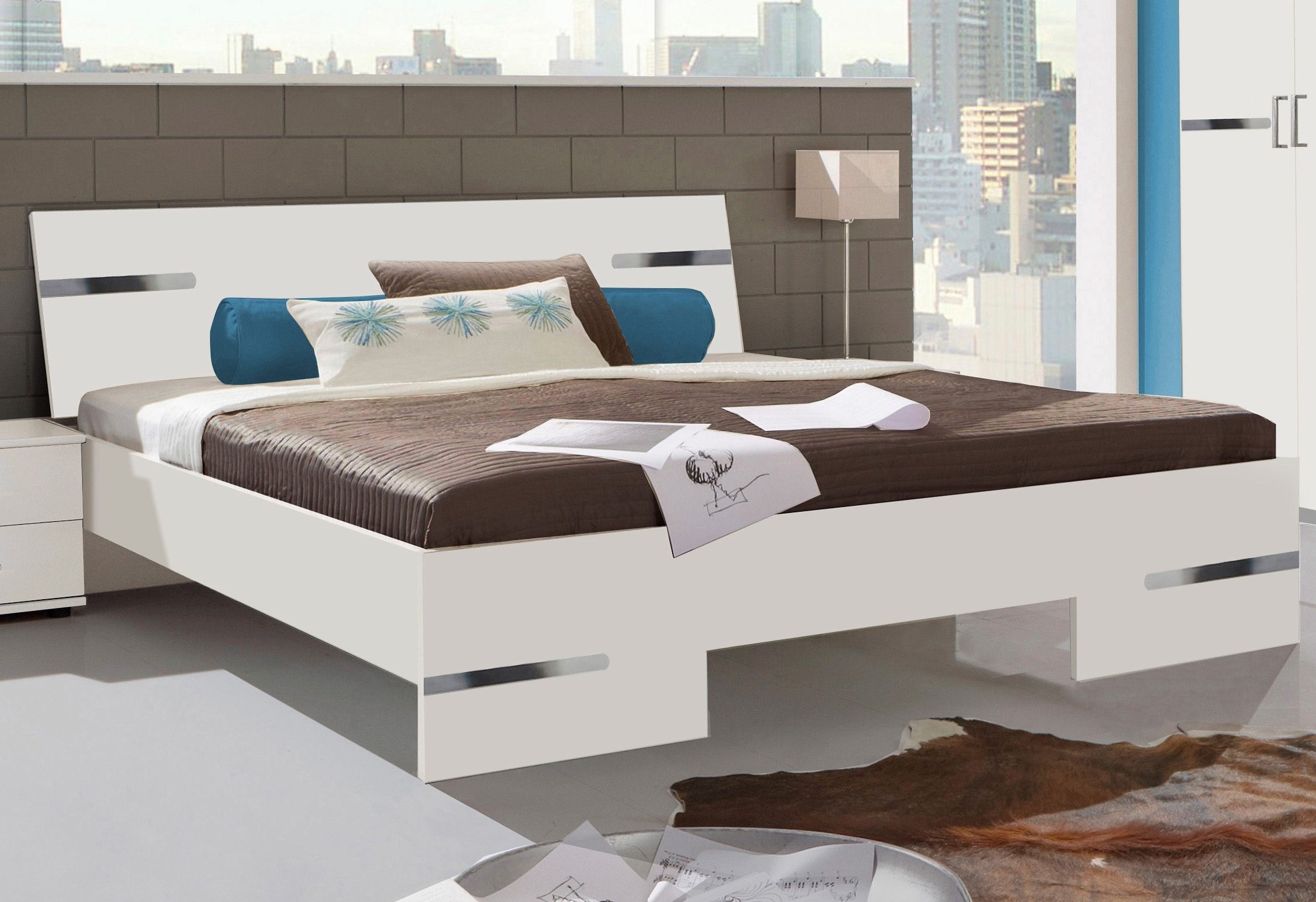 Wimex Futonbett "Anna, Bett Made in Germany", mit chromfarbenen Details im günstig online kaufen