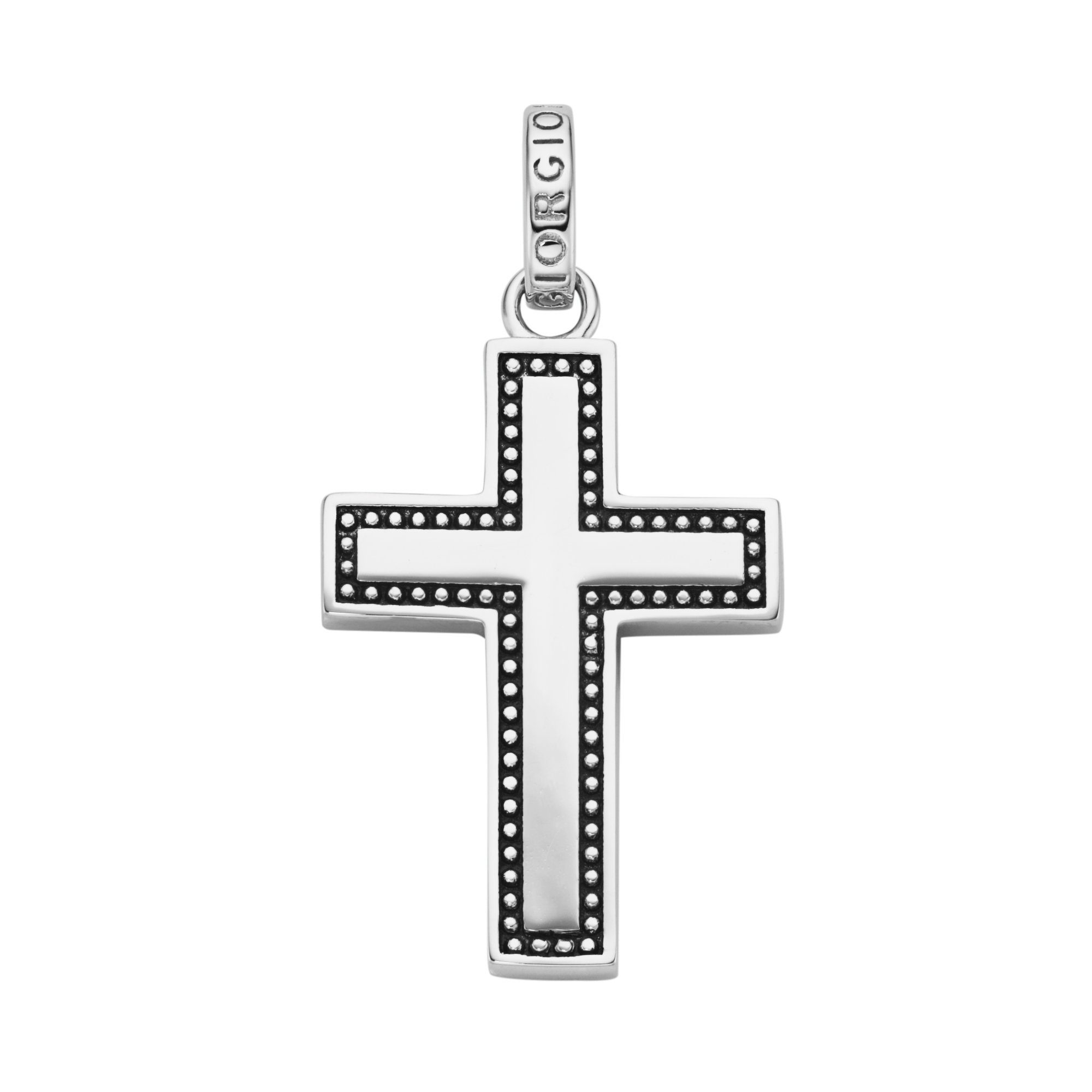GIORGIO MARTELLO MILANO Kreuzanhänger Kreuz, Rand günstig online kaufen