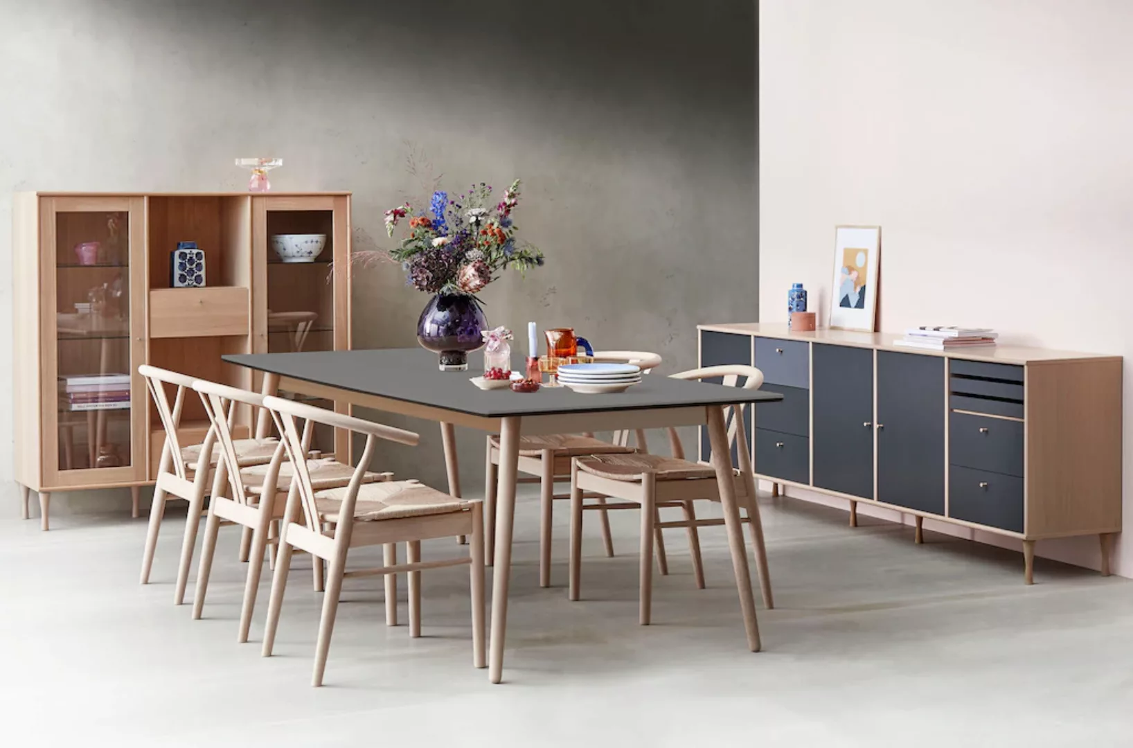 Hammel Furniture Esstisch "Meza Designtisch mit Auszugsfunktion und 2 Einle günstig online kaufen