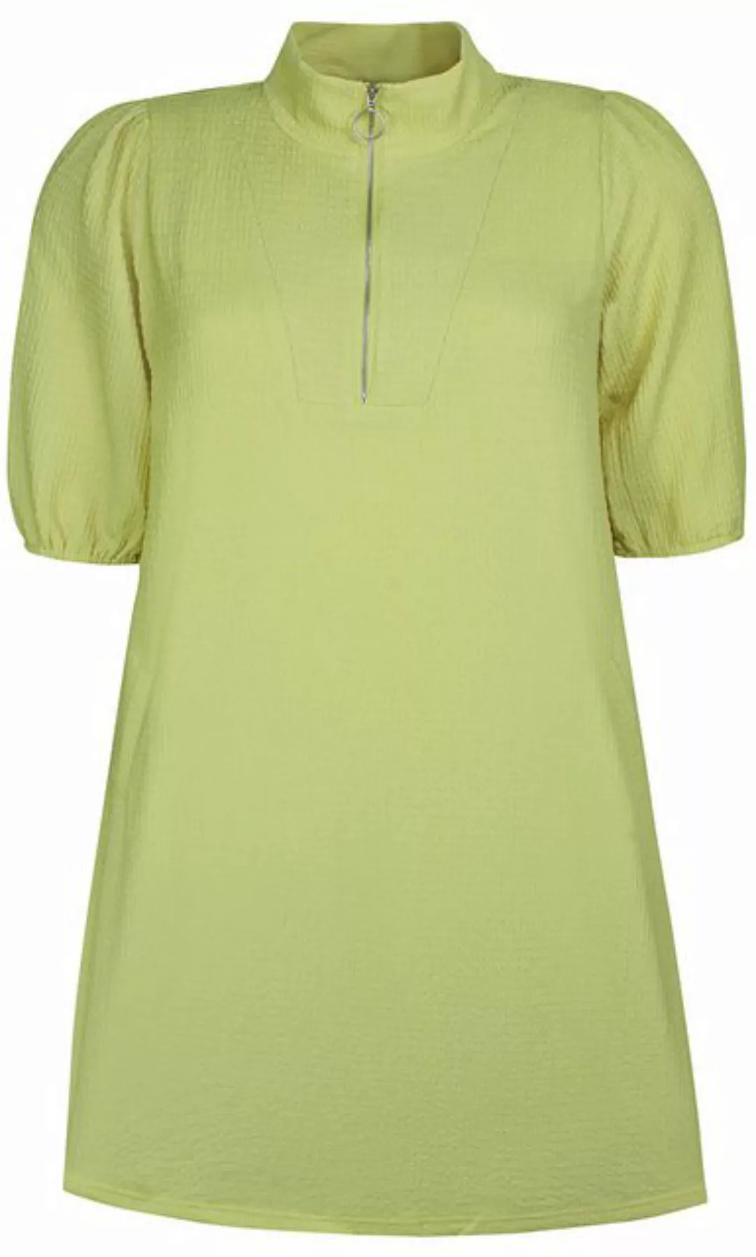 Zhenzi Blusenkleid Shirtkleid kurz Arm lime günstig online kaufen