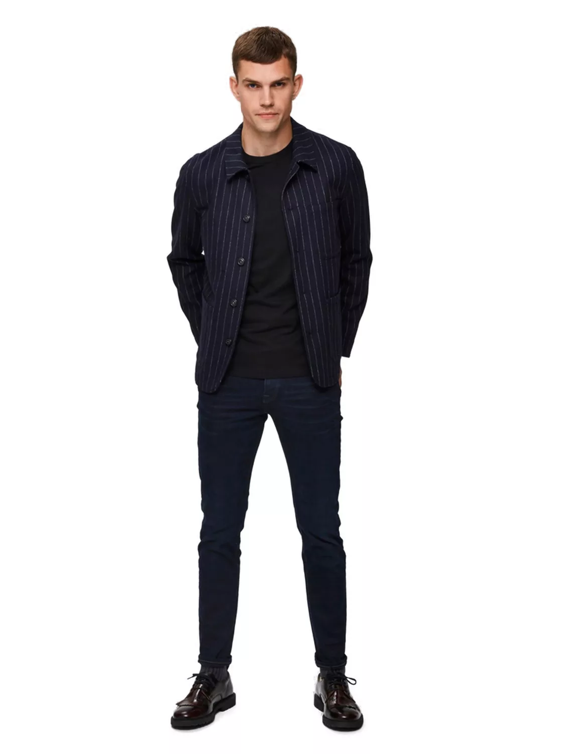 Selected Herren Jeans SLHSLIM-LEON 6155 - Slim Fit - Blau - Blue Black Deni günstig online kaufen