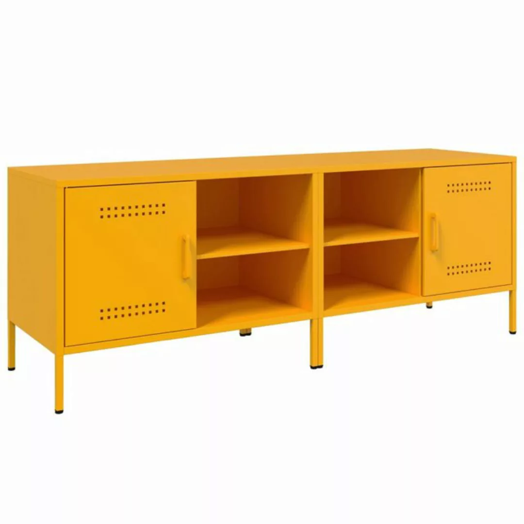 vidaXL TV-Schrank TV-Schränke 2 Stk. Senfgelb 68x39x50,5 cm Stahl (2-St) günstig online kaufen