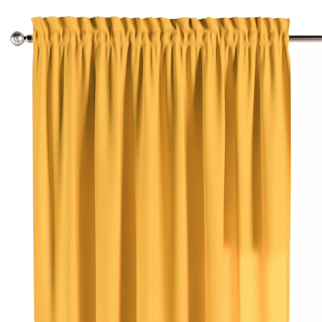 Vorhang mit Tunnel und Köpfchen, gelb, Loneta (133-40) günstig online kaufen