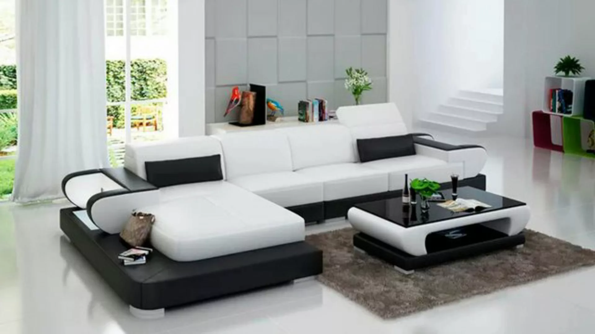 Xlmoebel Ecksofa Wohnzimmer Ecksofa Design Couch Polster Luxus, 1 Teile, He günstig online kaufen