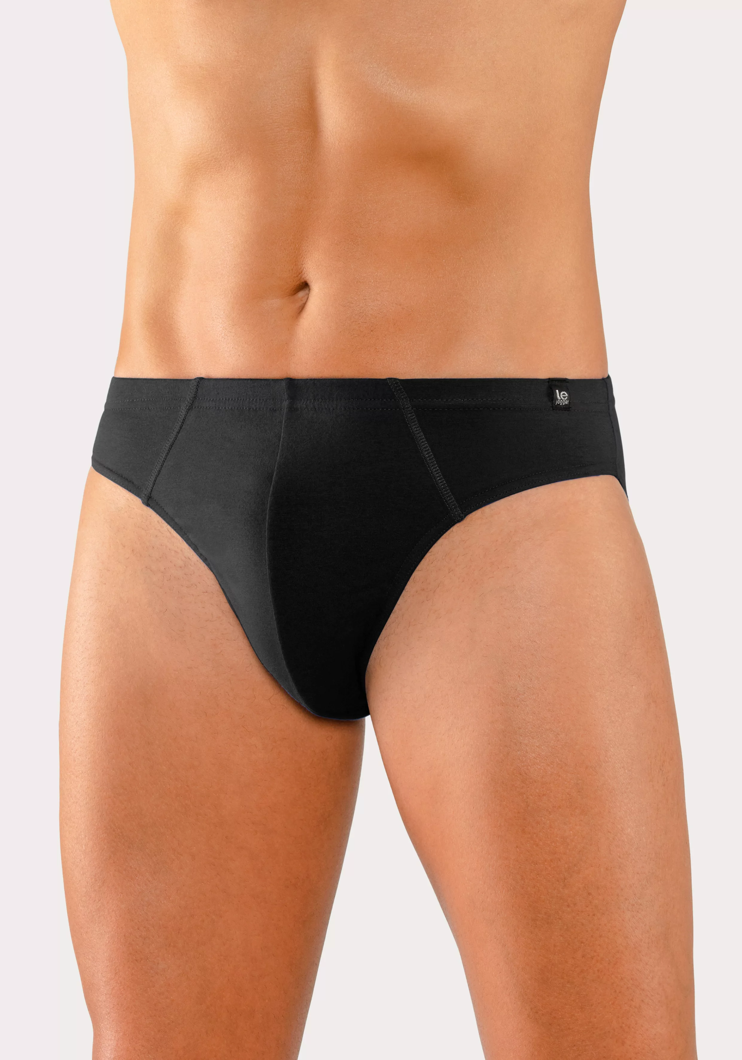 le jogger Slip, (Packung, 4 St.), schmaler Bund mit Markenlabel günstig online kaufen