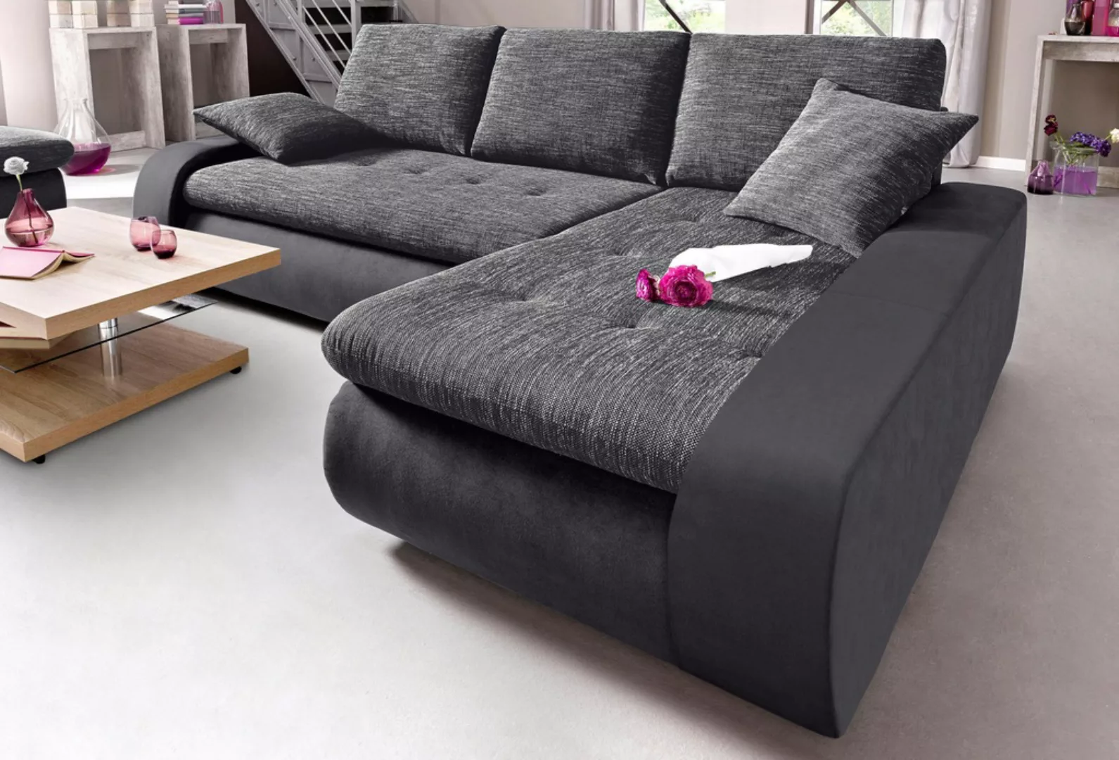 TRENDMANUFAKTUR Ecksofa "Indie, L-Form", wahlweise XL oder XXL günstig online kaufen