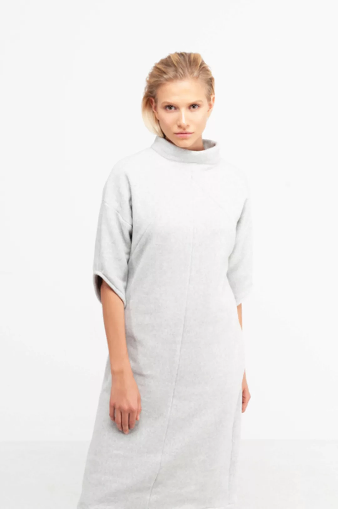 Yoko - Damen Kleid In Fleece-optik Aus Bio-baumwolle günstig online kaufen