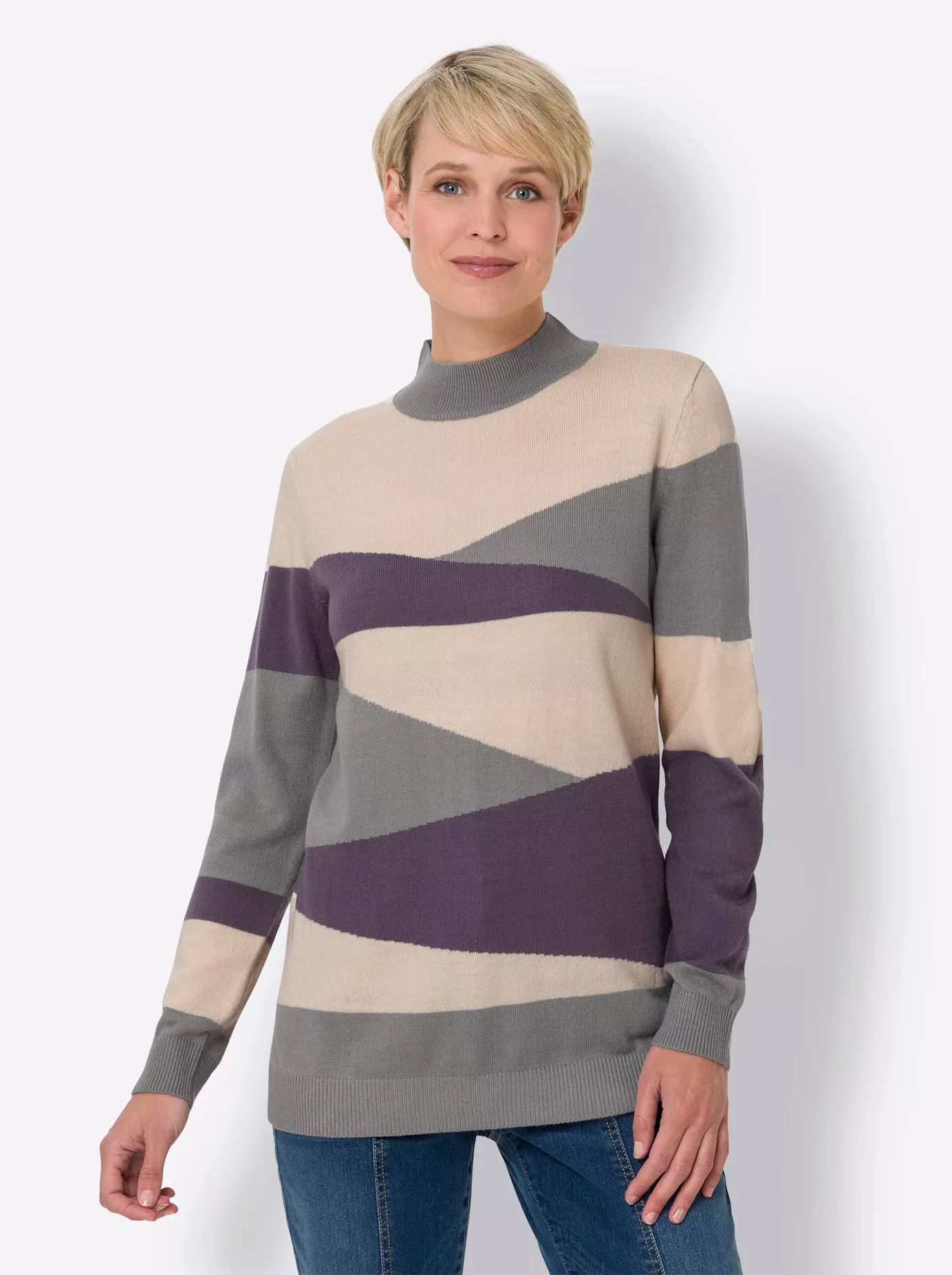 Classic Basics Stehkragenpullover "Stehkragen-Pullover" günstig online kaufen