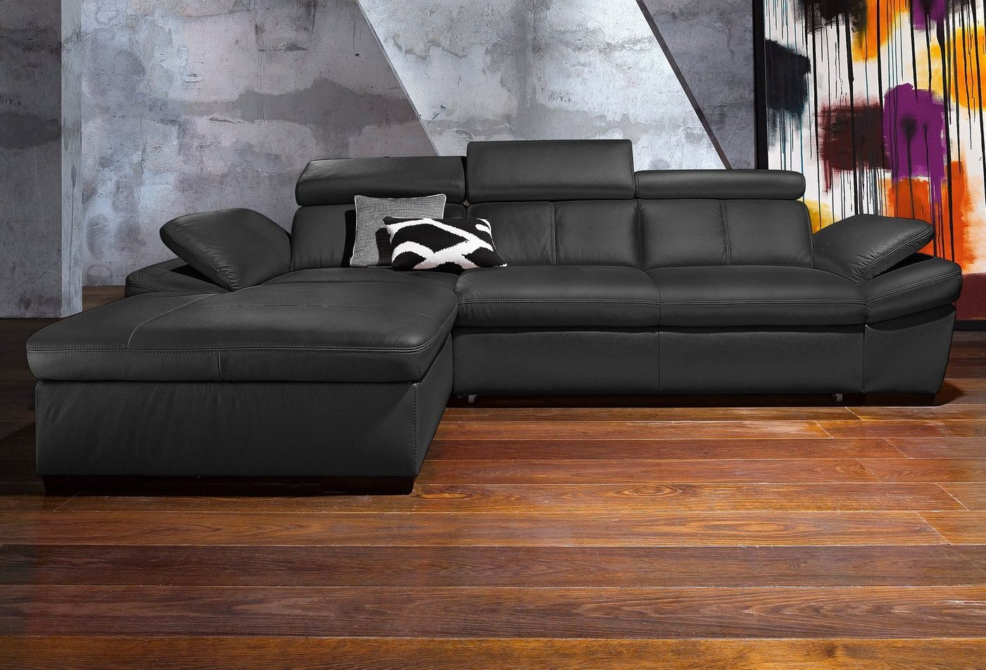 exxpo - sofa fashion Ecksofa "Salerno, klassisch modernes Funktionssofa, ho günstig online kaufen