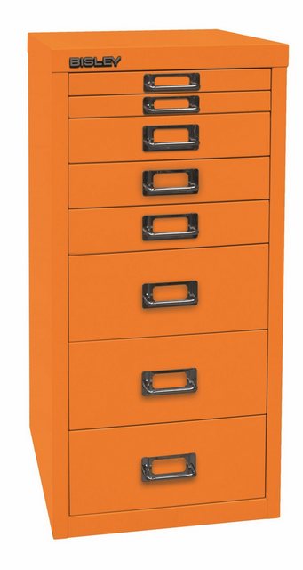 Bisley Aktenschrank MultiDrawer Schubladenschrank in Orange - Maße: H 59 x günstig online kaufen