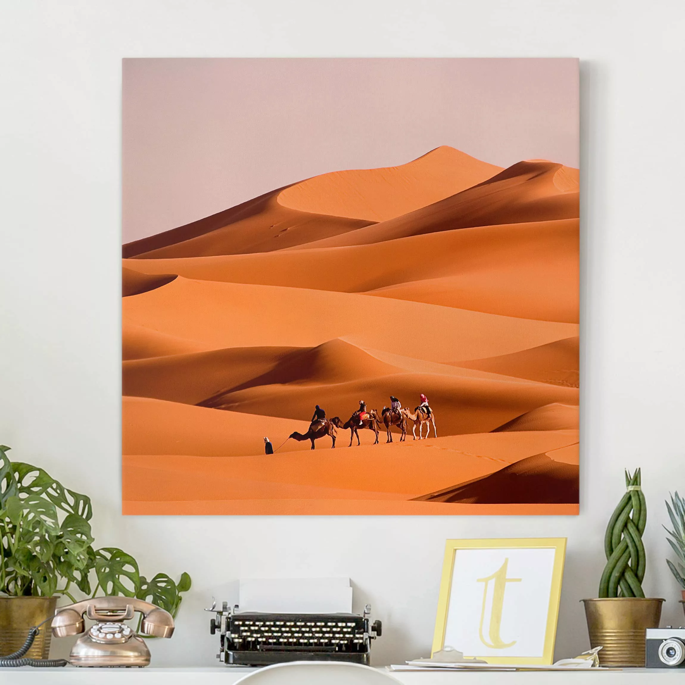 Leinwandbild Wüste - Quadrat Namib Desert günstig online kaufen