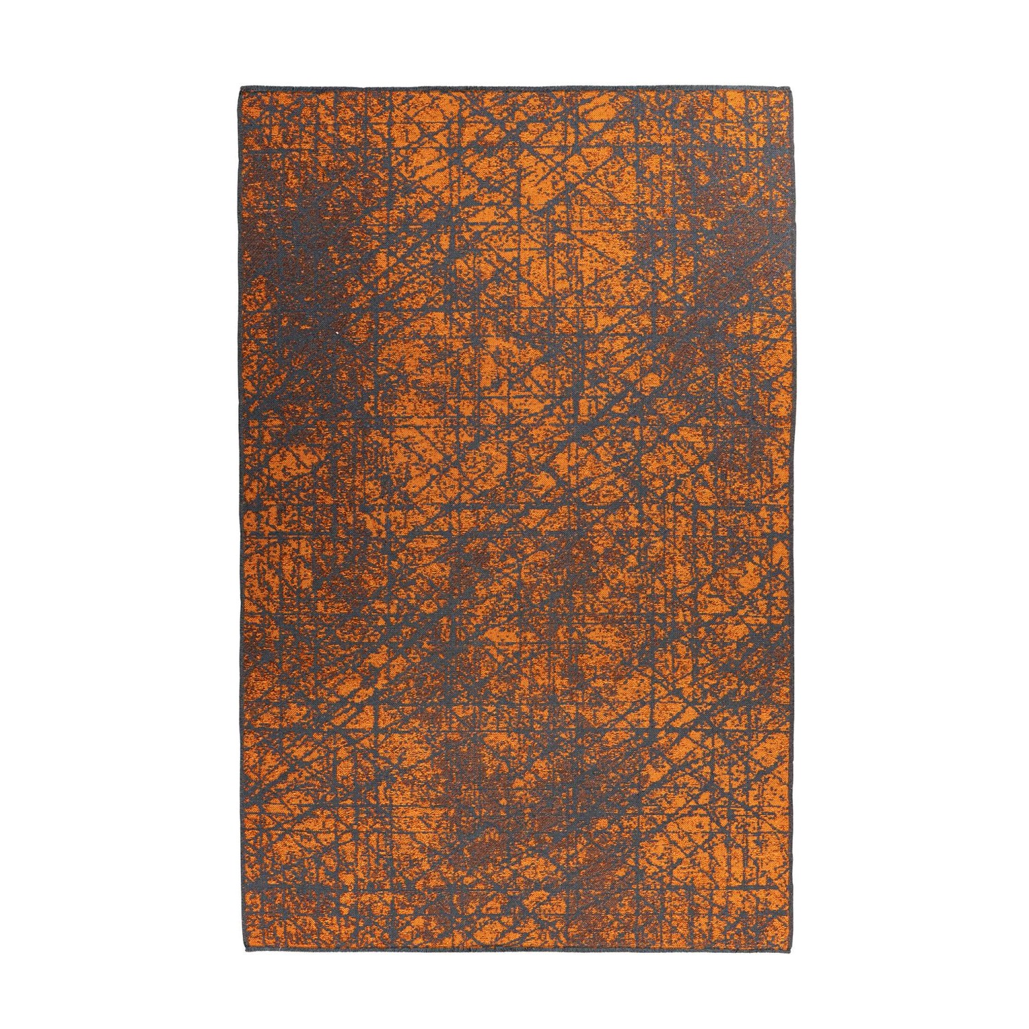 MeGusta Kurzflor Teppich Klassisch Modern Orange 80x150 cm Cristina günstig online kaufen