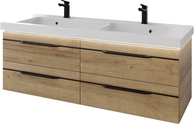 Saphir Waschtisch "Serie Balto Mineralmarmor-Waschtisch mit Unterschrank, 1 günstig online kaufen