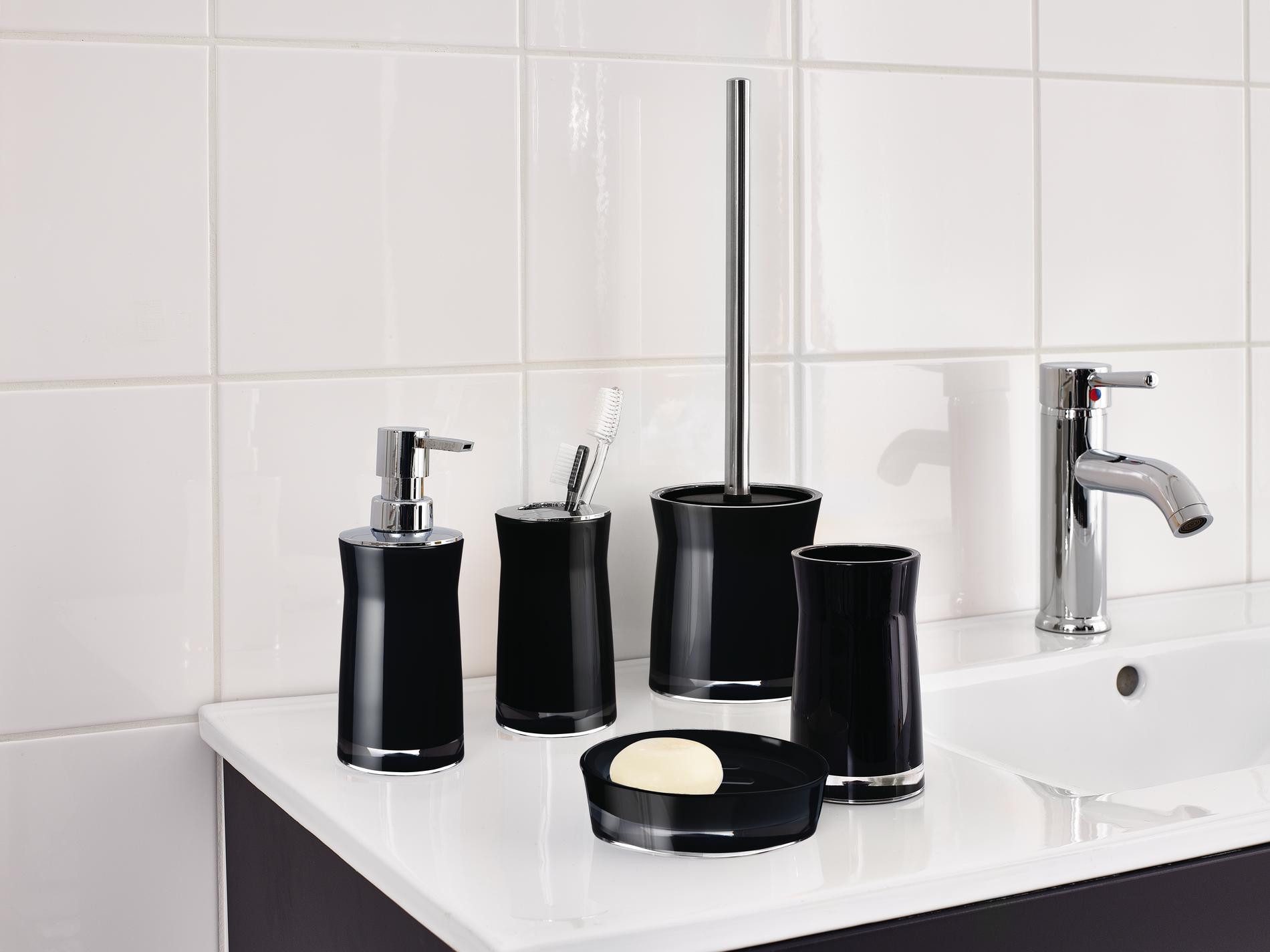 Ridder Badaccessoire-Set WC-Bürste Disco schwarz günstig online kaufen
