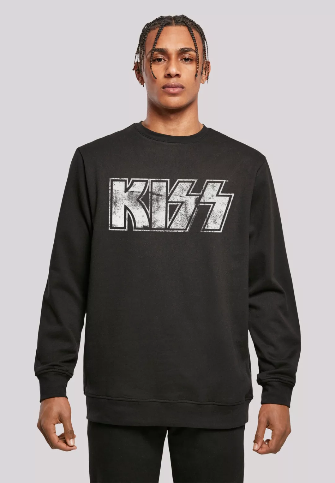 F4NT4STIC Sweatshirt "Kiss Rock Band Vintage Logo", Premium Qualität, Musik günstig online kaufen