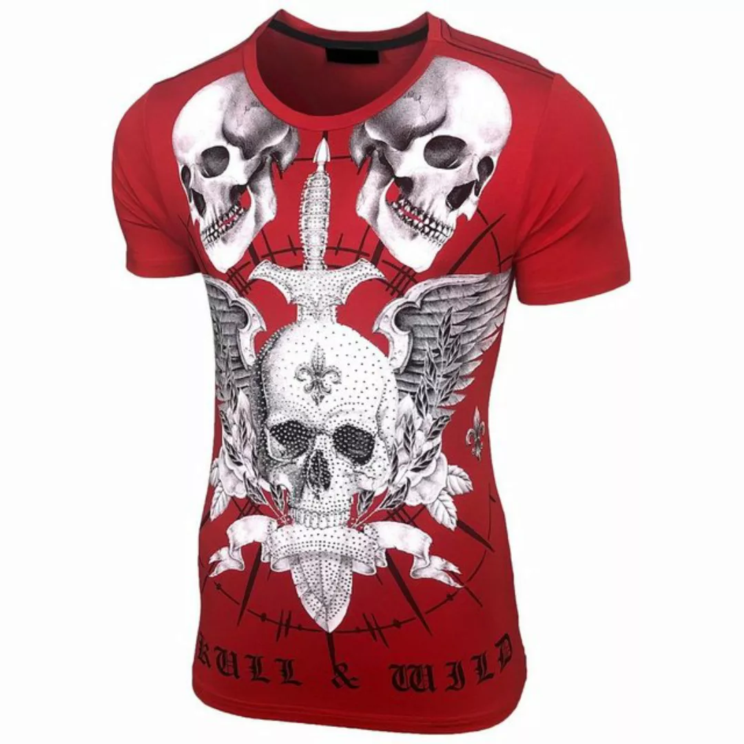 Baxboy T-Shirt Baxboy T-Shirt mit ausgefallenem Design mit Strass Steinen günstig online kaufen