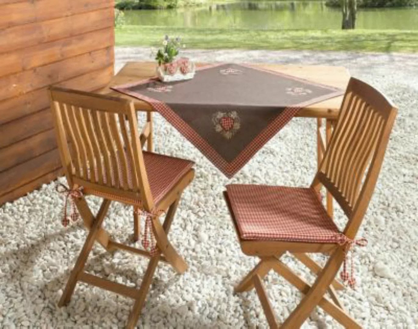 HOME Living Tischdecke Alpenglück Tischdecken braun günstig online kaufen