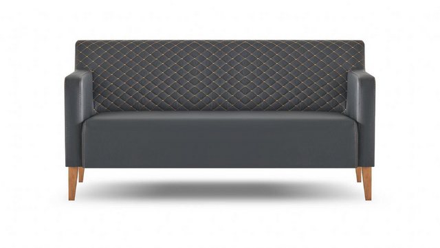 JVmoebel 3-Sitzer Sofa 3-Sitzer Schwarz Einfarbig Modern Design Arbeitszimm günstig online kaufen