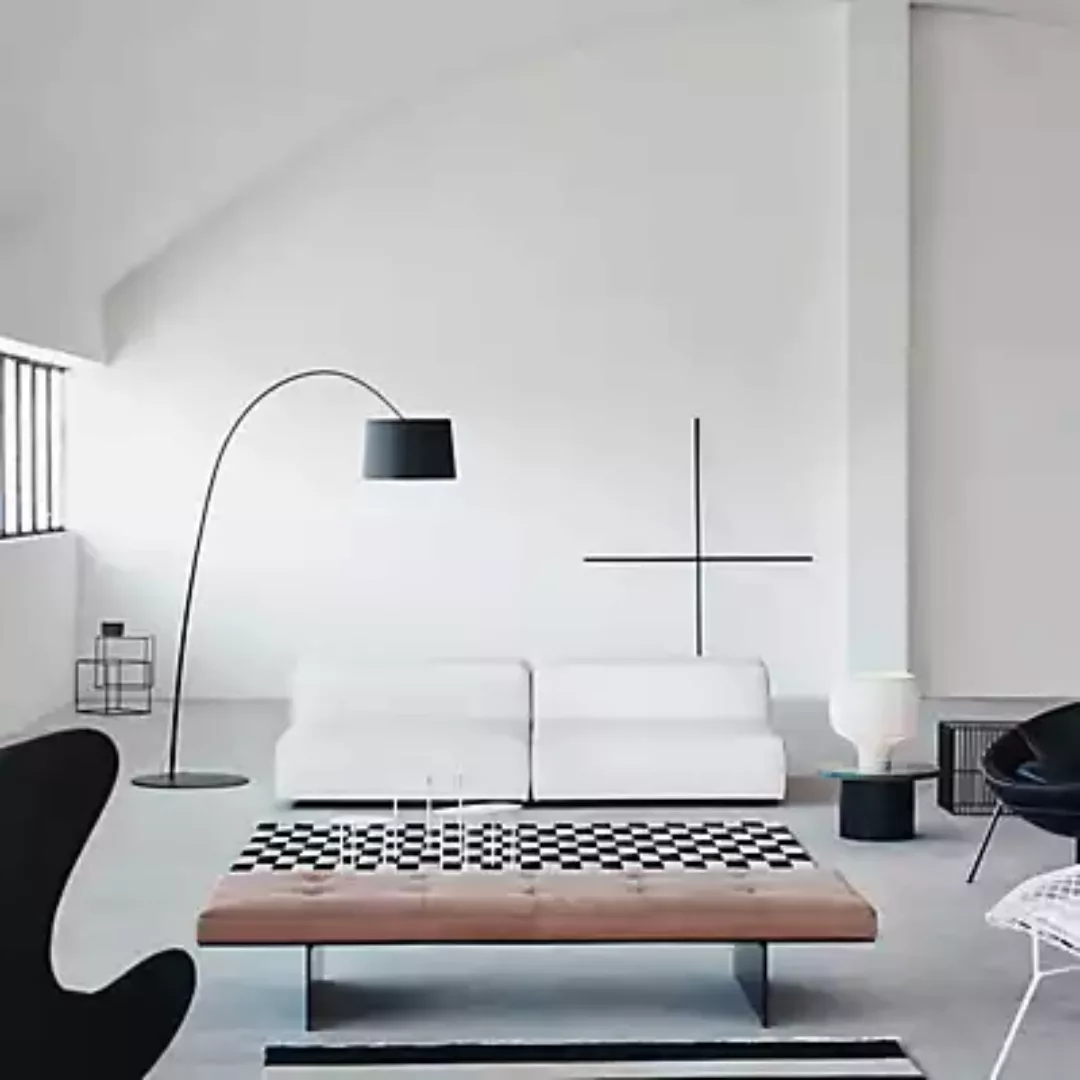 Foscarini Twiggy Bogenleuchte LED, schwarz - tunable white günstig online kaufen