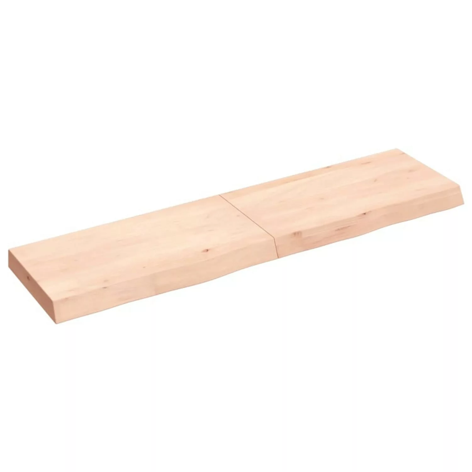 vidaXL Waschtischplatte 120x30x6 cm Massivholz Unbehandelt günstig online kaufen