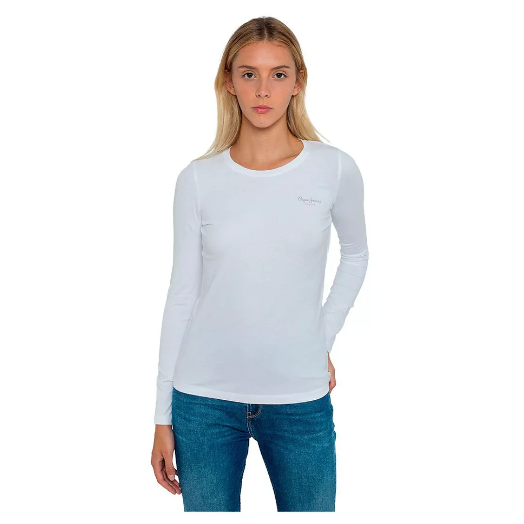 Pepe Jeans Amberta Langarm-t-shirt S Off White günstig online kaufen