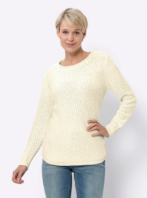 Sieh an! Strickpullover Rundhalspullover günstig online kaufen