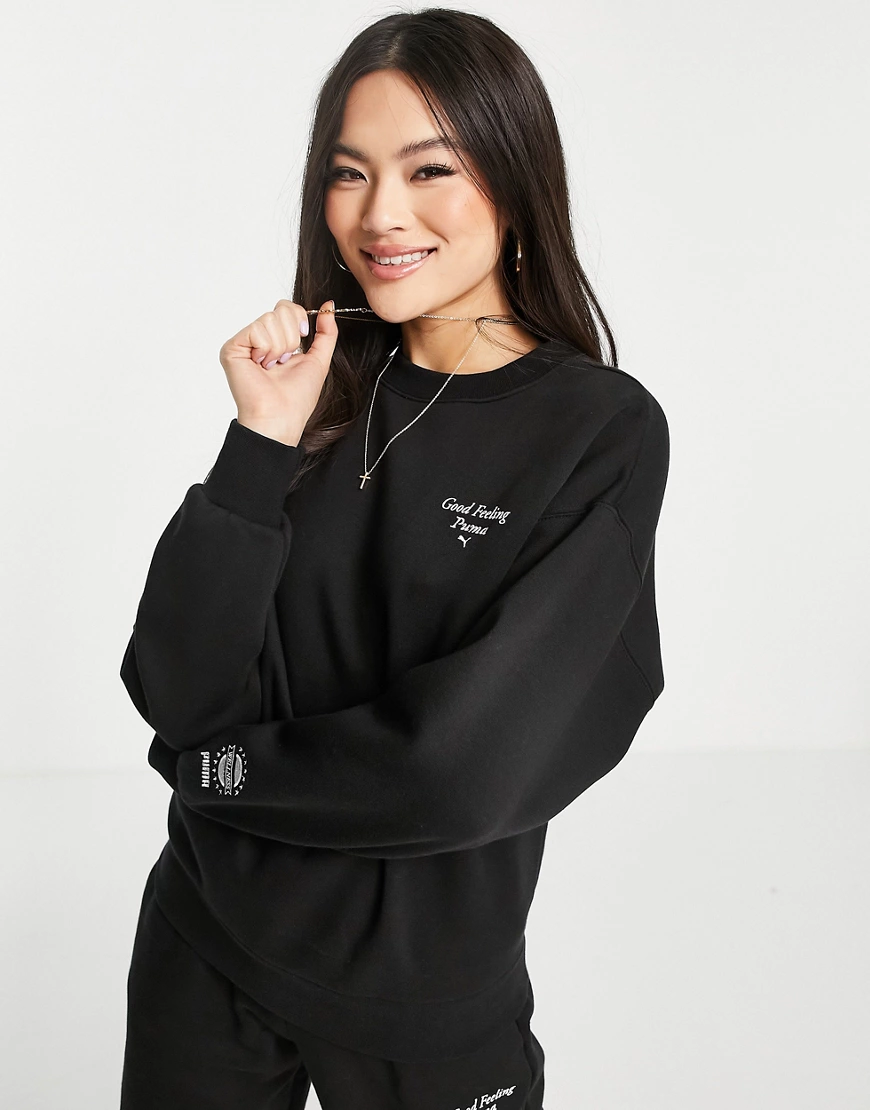PUMA – Wellness Club – Sweatshirt in Schwarz günstig online kaufen