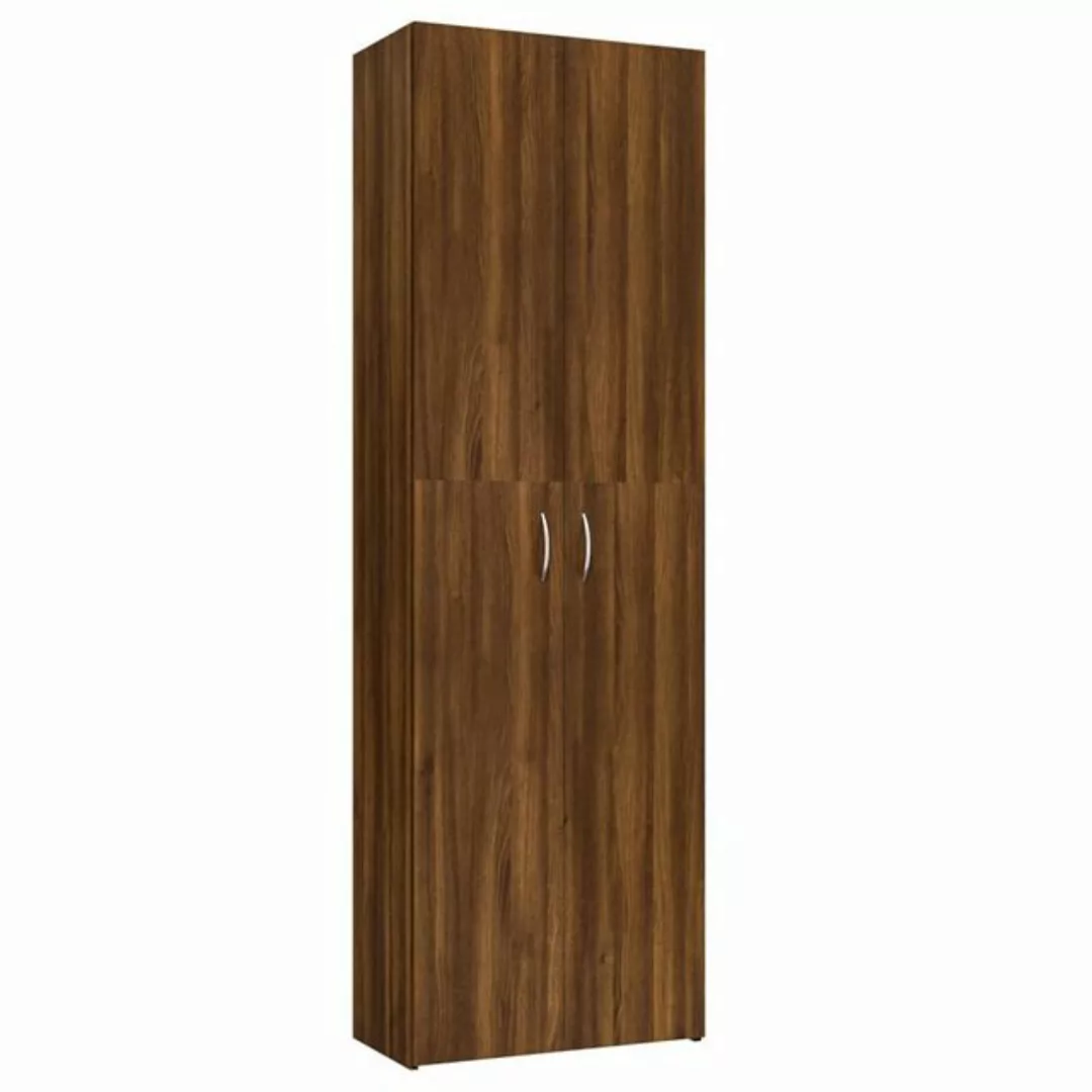 vidaXL Aktenschrank Büroschrank Braun Eichen-Optik 60x32x190 cm Spanplatte günstig online kaufen