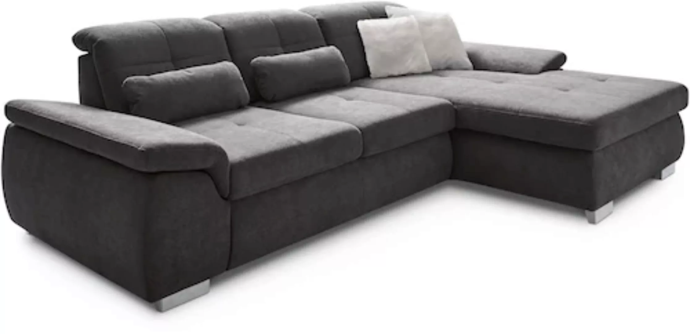 Die PlanBar Ecksofa "MP-IN16037 L-Form", mit Sitztiefenverstellung & Zierki günstig online kaufen