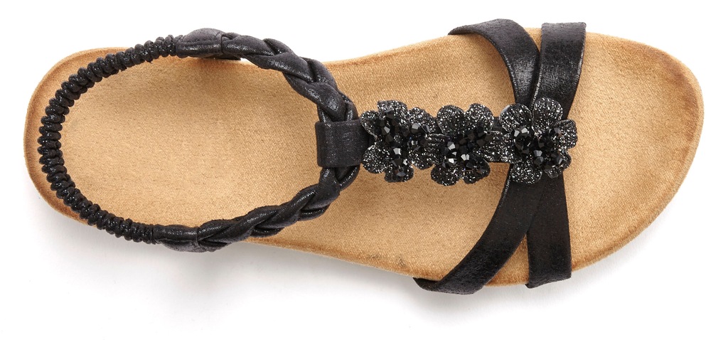 LASCANA Sandale "Sommerschuh", Sandalette, Sommerschuh mit Schmucksteinchen günstig online kaufen