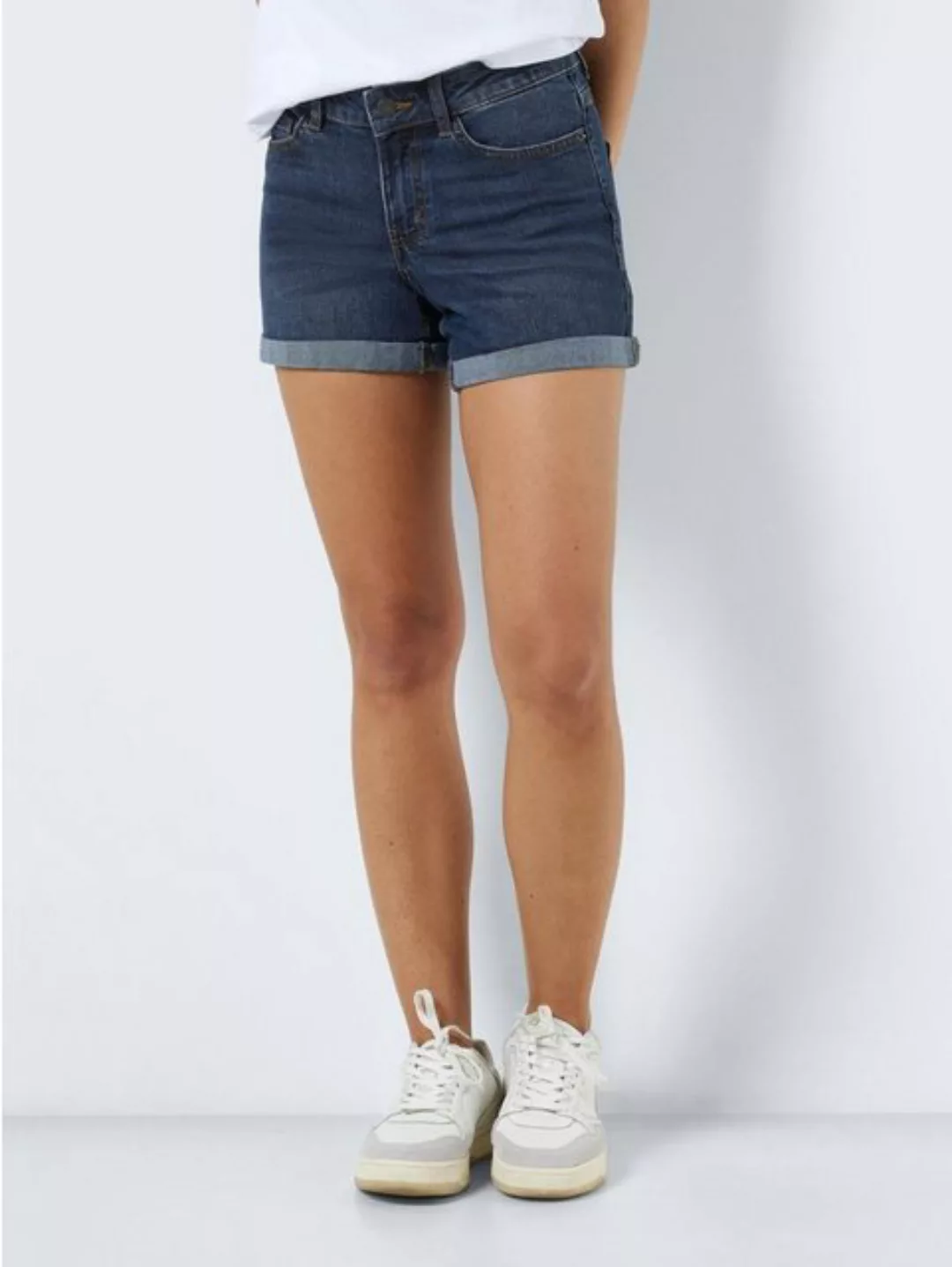 Noisy May Damen Jeans NMBE LUCY NM SHORTS VI170MB - Regular Fit - Blau - Me günstig online kaufen