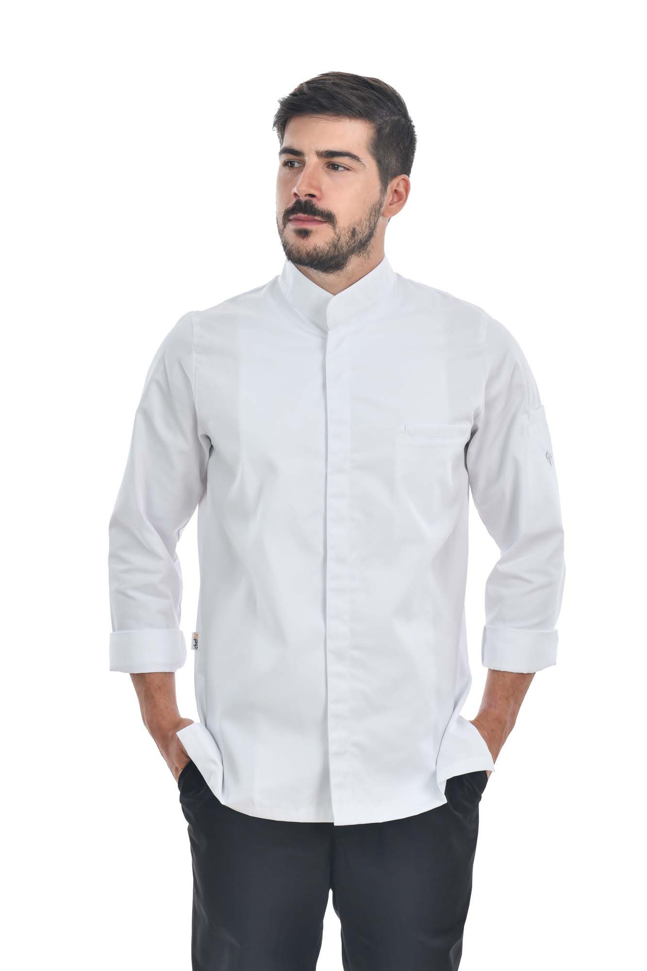 aurora Objektwäsche Kochjacke Vin weiss M günstig online kaufen