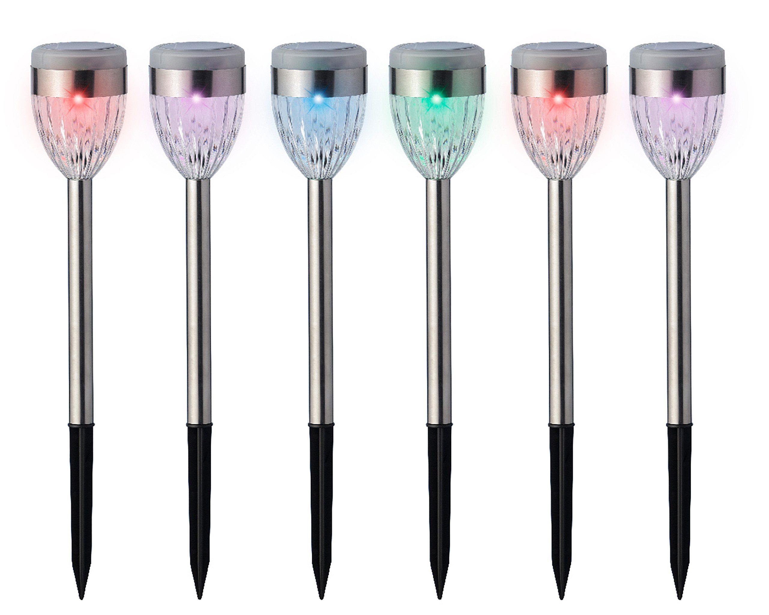 Lumineo LED Solarleuchte, Dauerlicht, bunt, LED günstig online kaufen