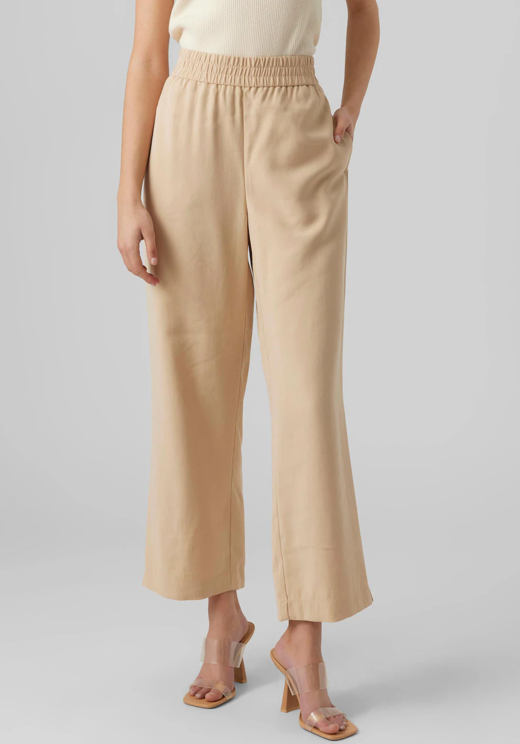 Vero Moda Schlupfhose "VMCARMEN HW WIDE PULL-ON PANT NOOS" günstig online kaufen