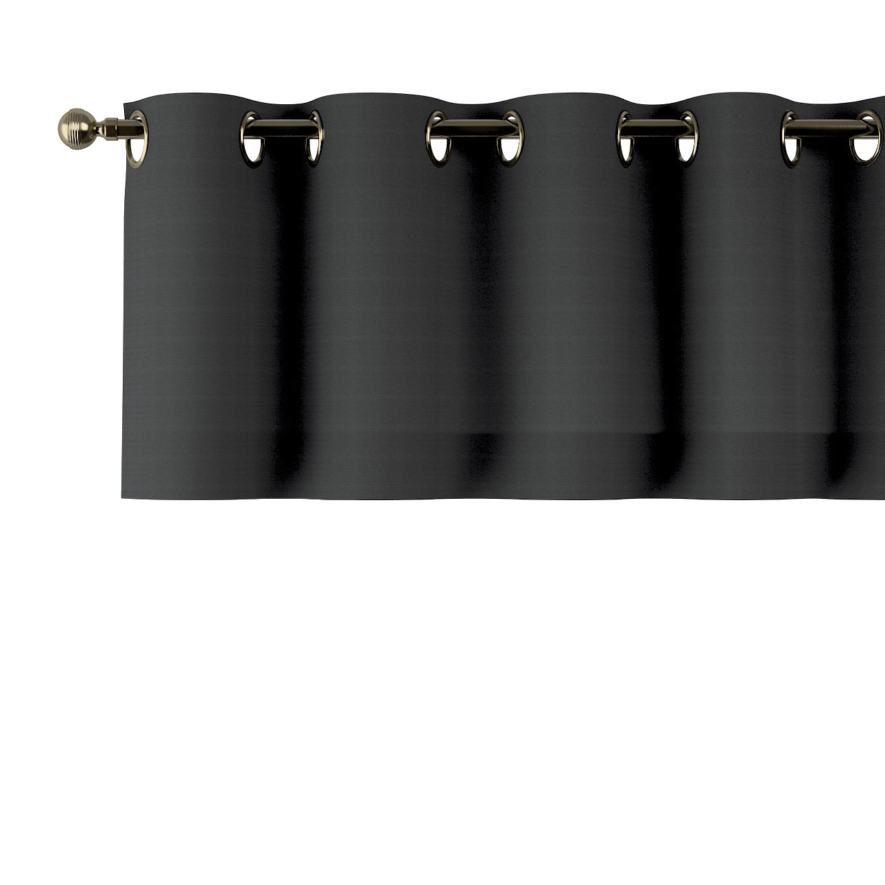 Kurzgardine mit Ösen, schwarz, 130 x 40 cm, Loneta (133-06) günstig online kaufen