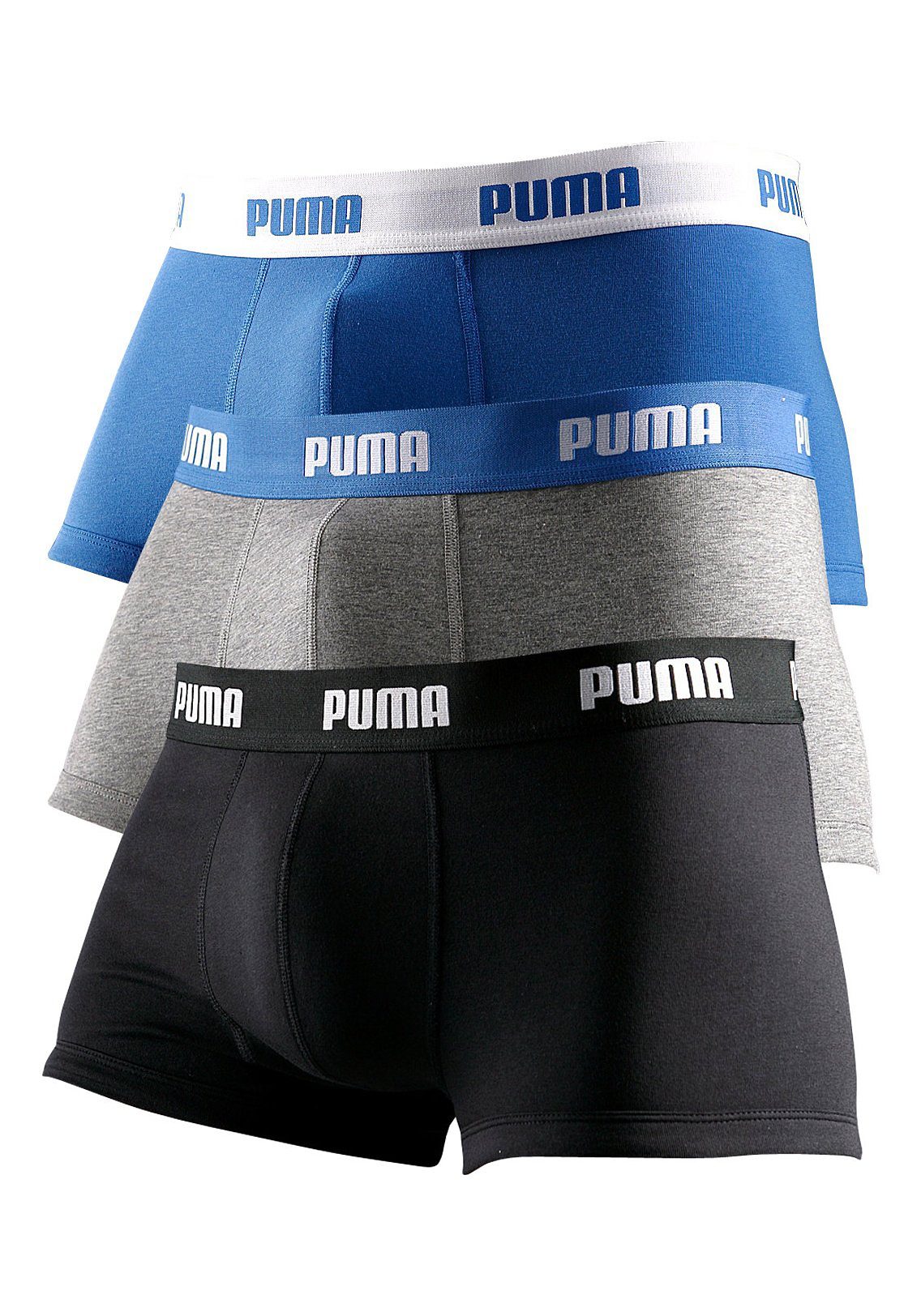 PUMA Hipster, (Packung, 3er-Pack), mit Logoschriftzug auf breitem Bund günstig online kaufen