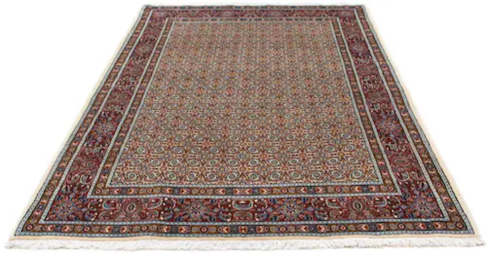 morgenland Wollteppich »Moud Stark Gemustert Beige 192 x 150 cm«, rechtecki günstig online kaufen