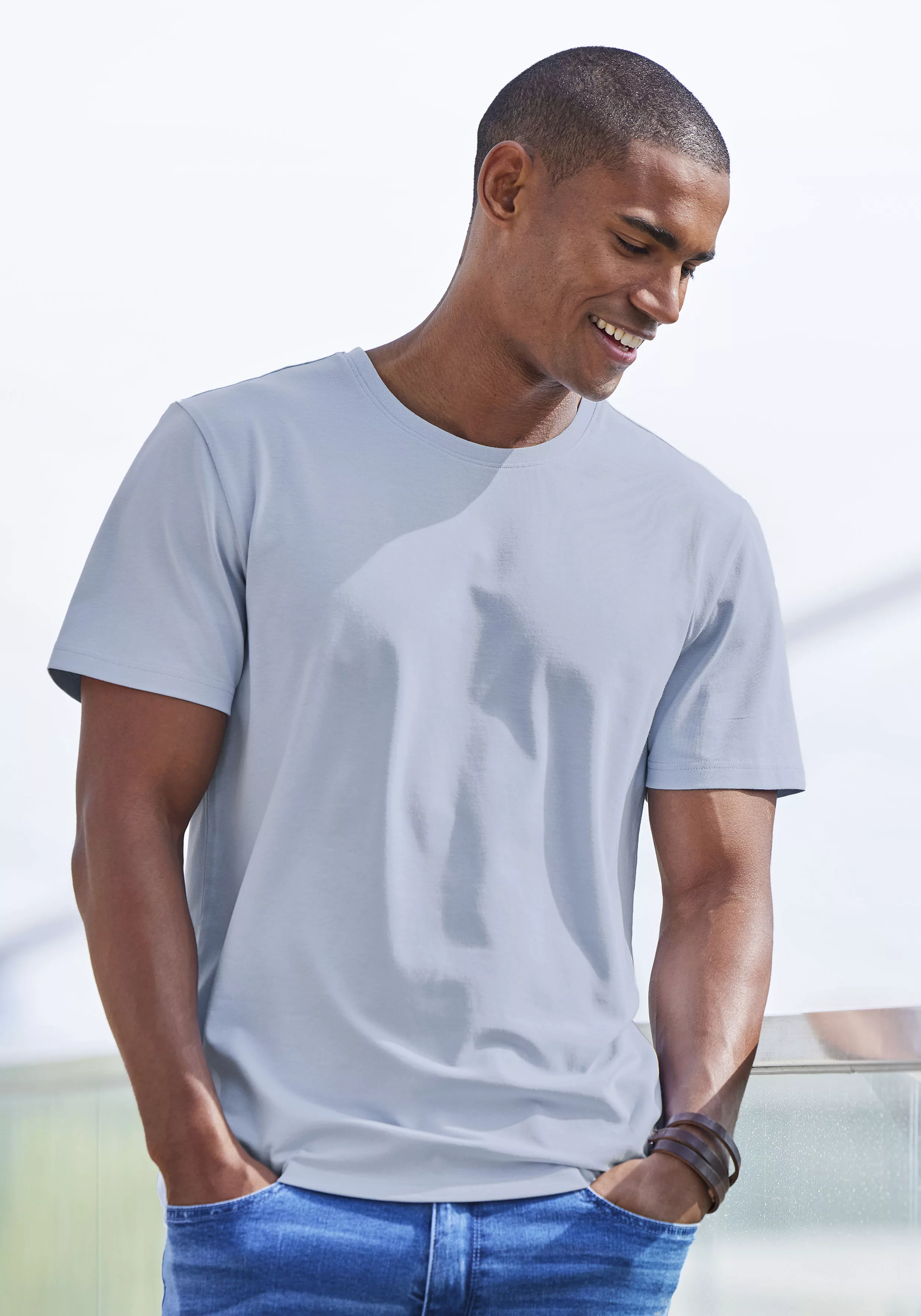 AUTHENTIC LE JOGGER T-Shirt, (Packung, 2), Freizeitshirt aus 100% Baumwolle günstig online kaufen