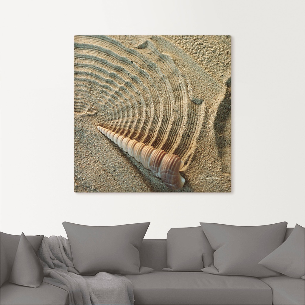 Artland Wandbild "Zen IV - Muschel im Sand", Zen, (1 St.), als Alubild, Out günstig online kaufen