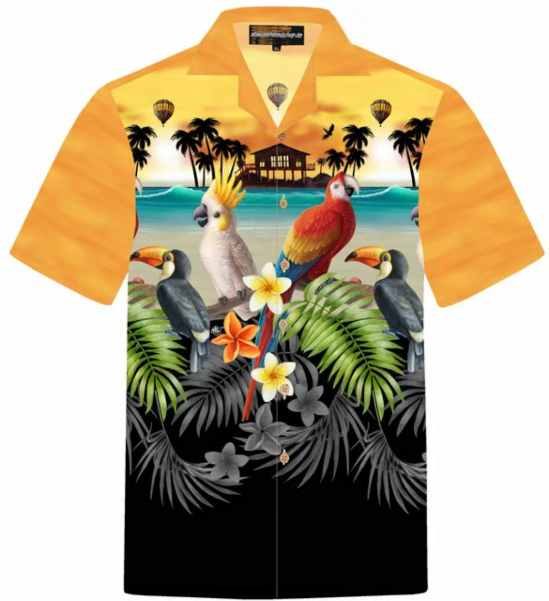 Hawaiihemdshop.de Hawaiihemd Hawaiihemdshop Hawaii Hemd Herren Baumwolle Ku günstig online kaufen